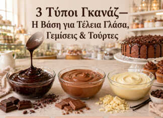 τρεις τύποι γκαναζ σε μπολ