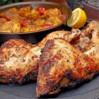 Μπουτάκια Κοτόπουλο Σούβλας & Τσακιστές Πατάτες Φούρνου
